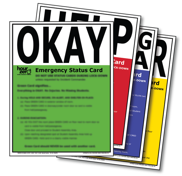 CDN Status Cards Bilingual (10 sets/pkg) HourZero Supply Store