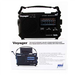 Radio - Kaito Voyager Solar AM/FM/SW NOAA Weather Band radio with flashlight