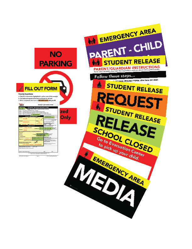 Student Release Sign Set